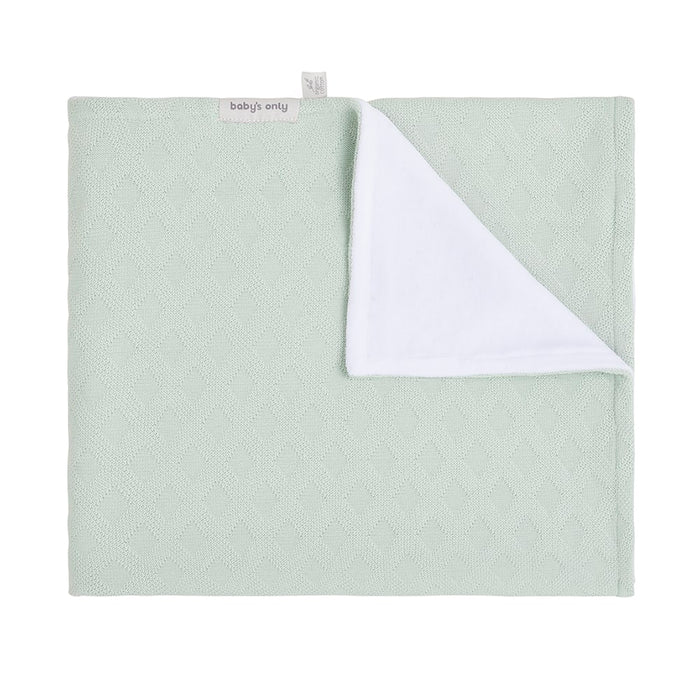 Baby's Only Wiegdeken chenille Reef - Ash Mint - 70x95 cm