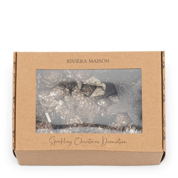Riviera Maison Sparkling Christmas Deco gold -  14.0x10.0x4.0 cm