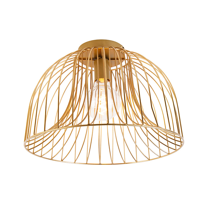 QAZQA Plafondlamp sarina - Goud|messing - Design - D 250mm