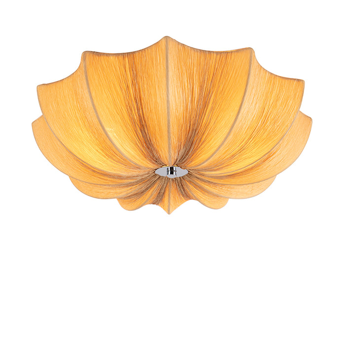 QAZQA Plafondlamp plu - Beige - Design - D 520mm