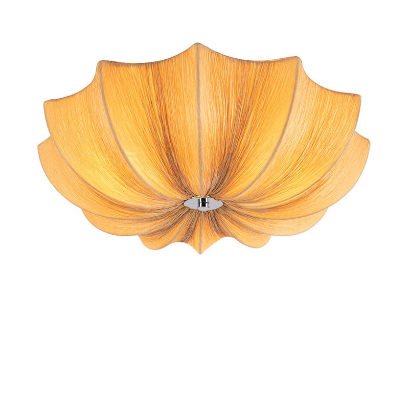 QAZQA Plafondlamp plu - Beige - Design - D 520mm