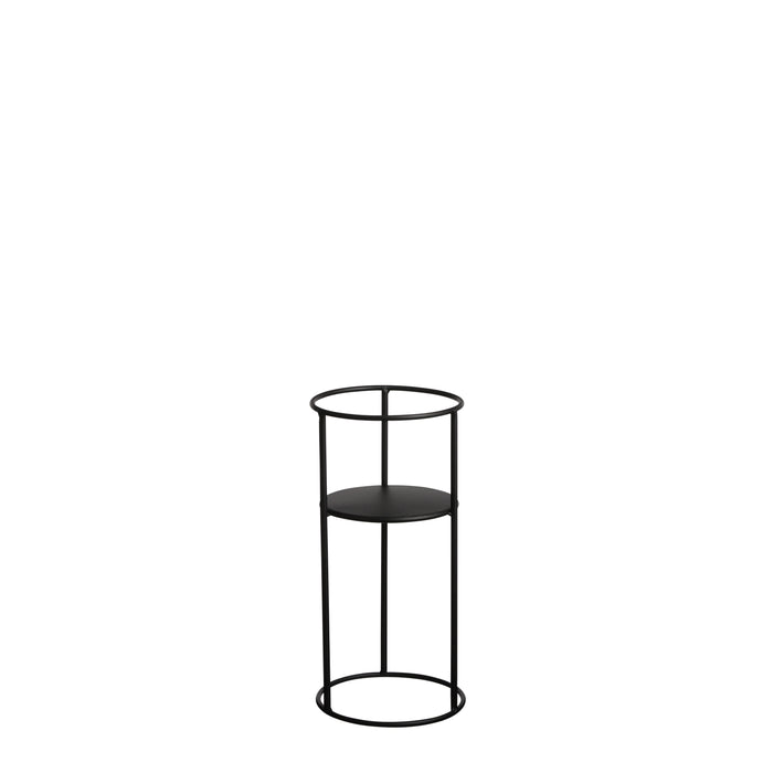 Mica Decorations Padma Plantenstandaard - H45 x Ø22 cm - Zwart