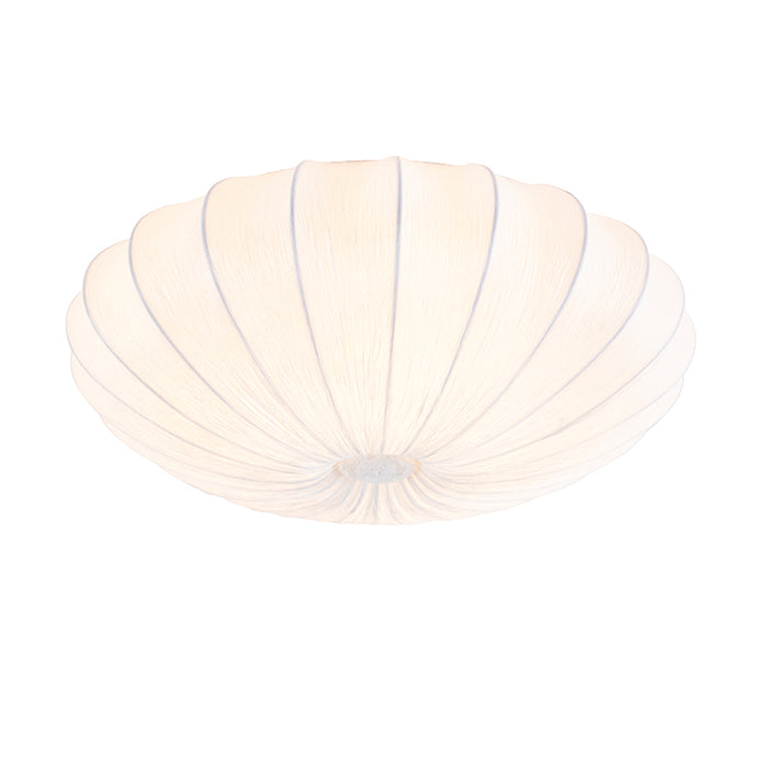 QAZQA Plafondlamp plu - Wit - Design - D 600mm