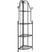 Plantenwinkel Iron Plantenetagere met hoek zwart 43x30x150 cm 4 laags