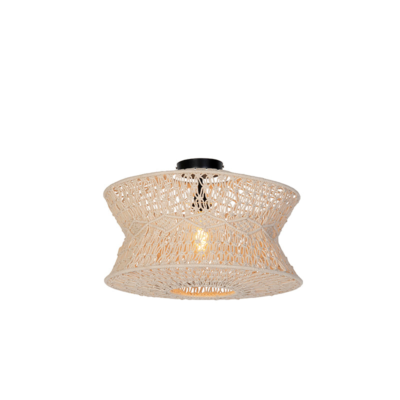 QAZQA Oosterse plafondlamp macramé 50 cm - Leonard