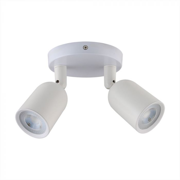 V-tac VT-897 2x GU10 Plafond spot - Wit - verstelbaar