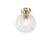 QAZQA Art Deco plafondlamp messing met helder glas - Sphere
