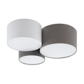 EGLO Pastore Plafondlamp - E27 - 61 cm - Wit|Antraciet|Bruin|Grijs