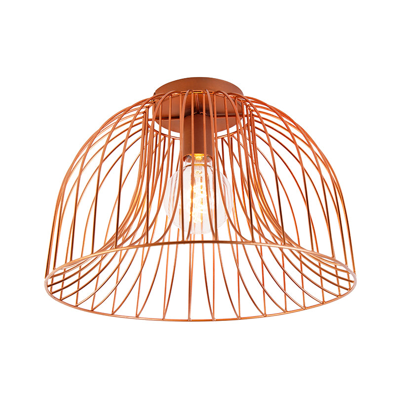QAZQA Plafondlamp sarina - Koper - Design - D 250mm