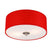 QAZQA Moderne plafondlamp rood 30 cm - Drum