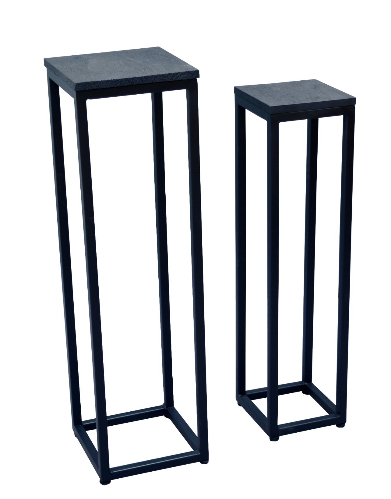 Mister Habitat - Kenia - Plantenstandaard - Set Van 2 - Zwart