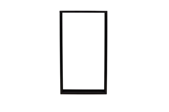 Nest outdoor Gustav stalen houtopslag zwart - 100 x 180 cm