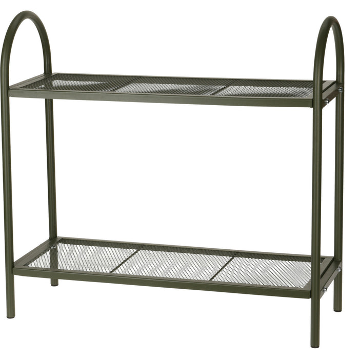 Pro Garden Plantenrek - groen - metaal - opvouwbaar - 60 x 22 x 58 cm