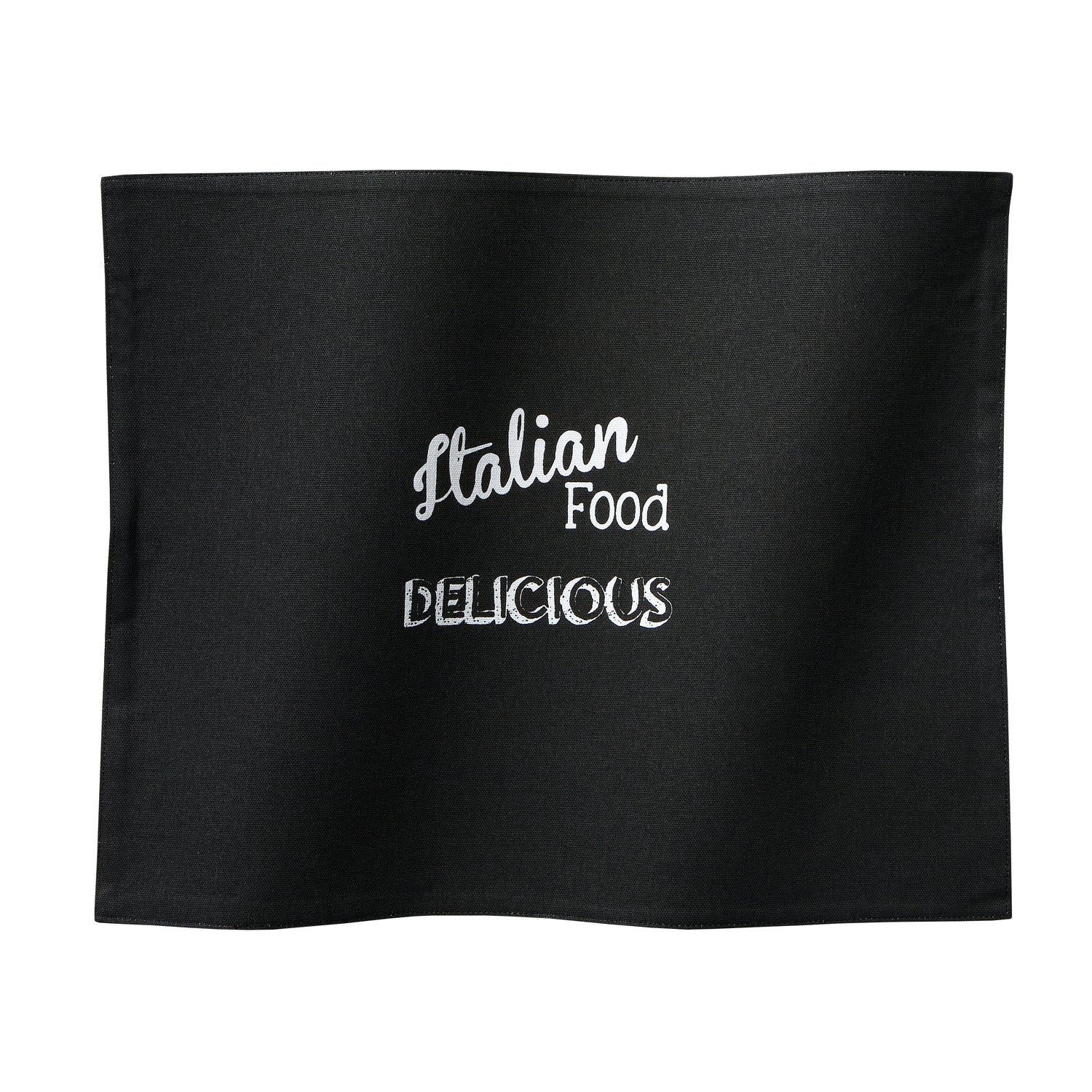 DDDDD placemat Italian food 35 x 45 cm black per 6 stuks