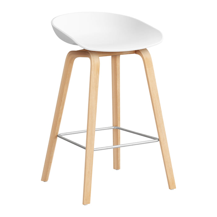HAY About a Stool AAS32 Barkruk - H 65 cm - Soaped Oak - White