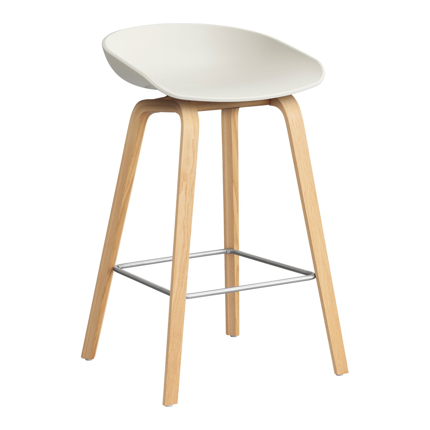 HAY About a Stool AAS32 Barkruk - H 65 cm - Oak - Melange Cream