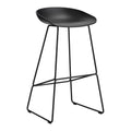 HAY About a Stool AAS38 Barkruk - H 75 cm - Black Steel - Black
