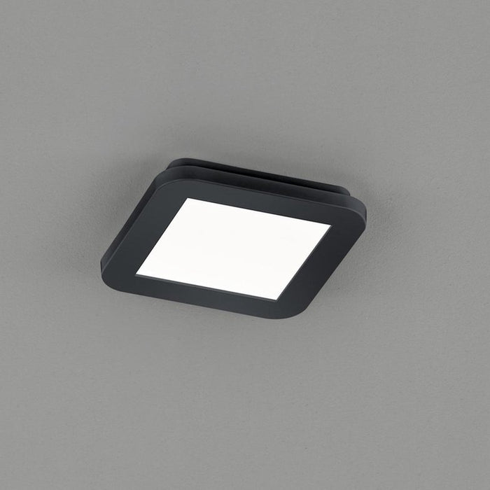 Reality Camillus Plafondlamp 1X SMD LED 9W IP44 Mat Zwart