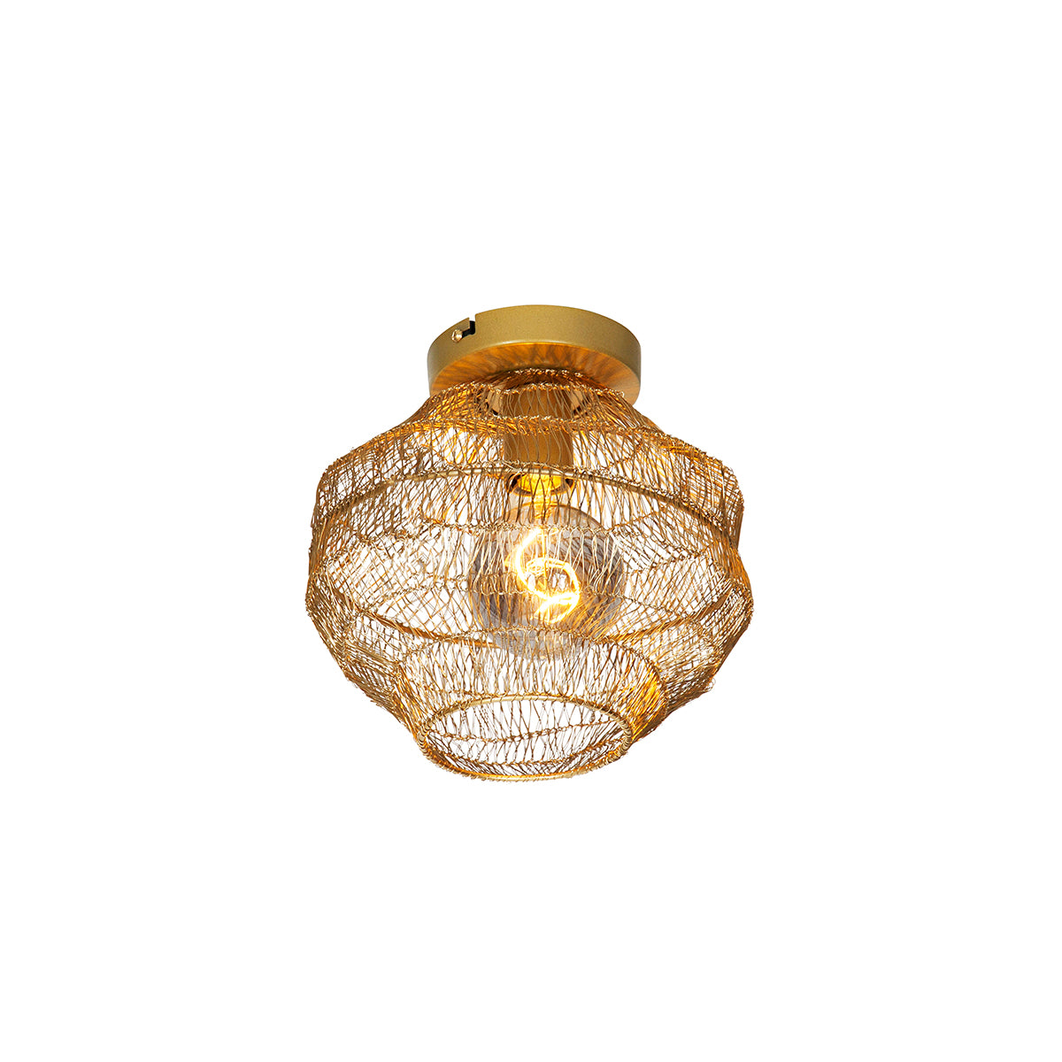 QAZQA Oosterse plafondlamp goud 25 cm - Vadi