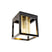 QAZQA Plafondlamp cagetess - Goud|messing - Industrieel - L 18cm