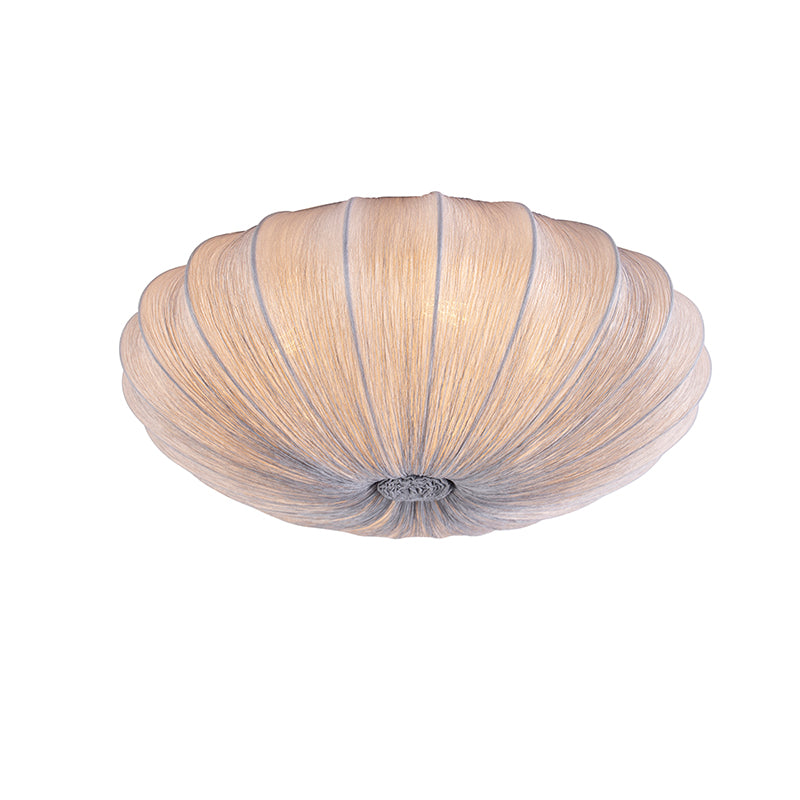 QAZQA Plafondlamp plu - Grijs - Design - D 600mm