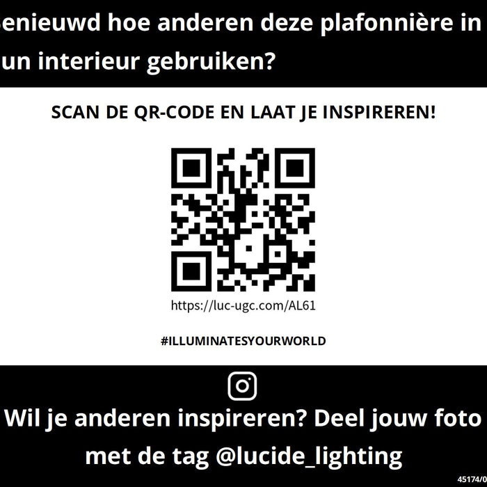 Lucide TYCHO Plafonnière - Mat Goud | Messing