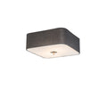 QAZQA Plafondlamp drum jute - Grijs - Modern - L 300mm