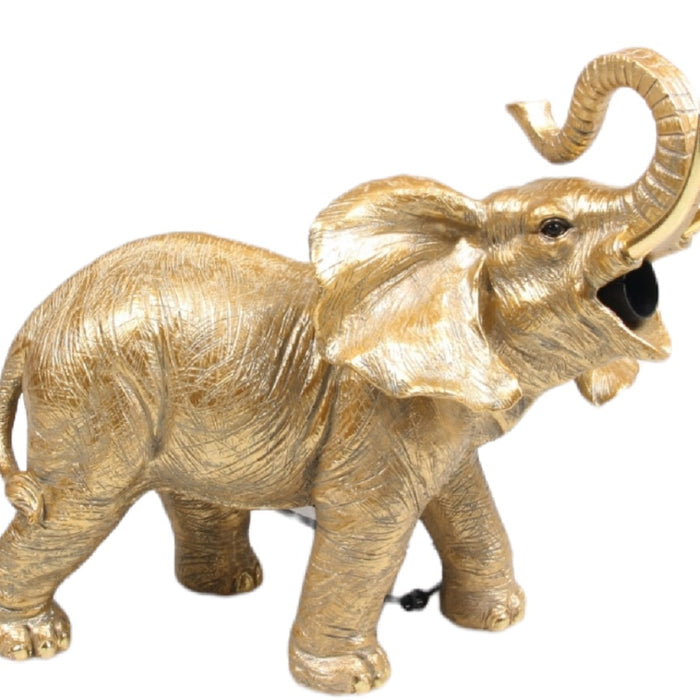 Furnilux - tafellamp Olifant goud - 36 × 17 × 29 cm
