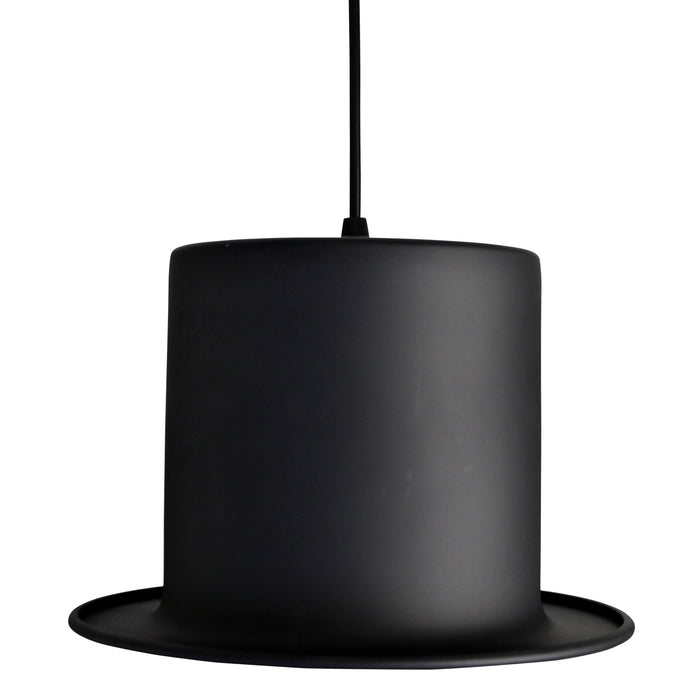 United Entertainment ® - Hoge Hoed Hanglamp - Zwart-goudkleur folie