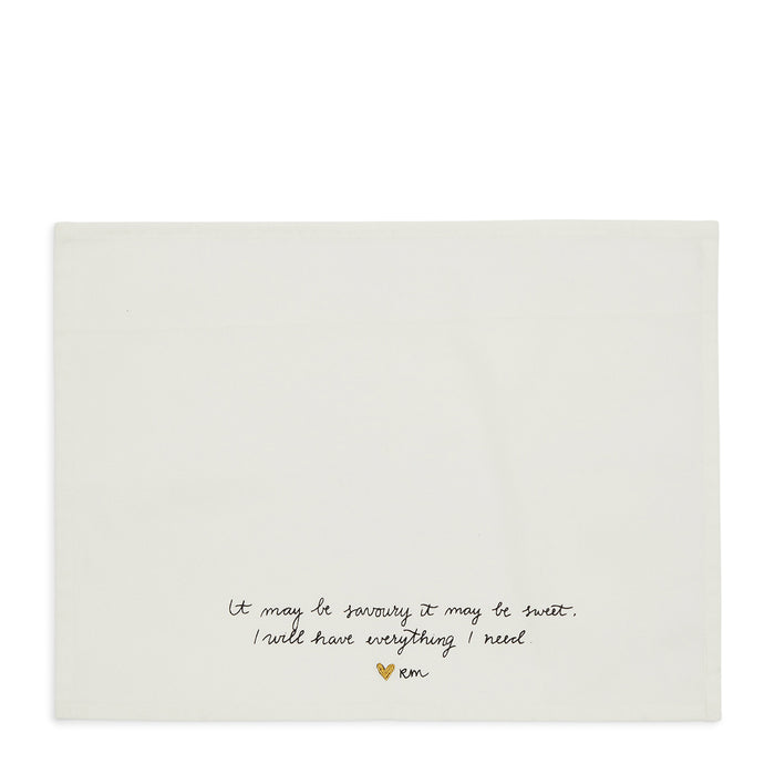 Riviera Maison RM Sweet Poem Placemat 2 pieces -  45.0x35.0x1.0 cm