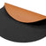 Jay Hill Placemat Leer - Cognac | Zwart - dubbelzijdig - ø 38 cm