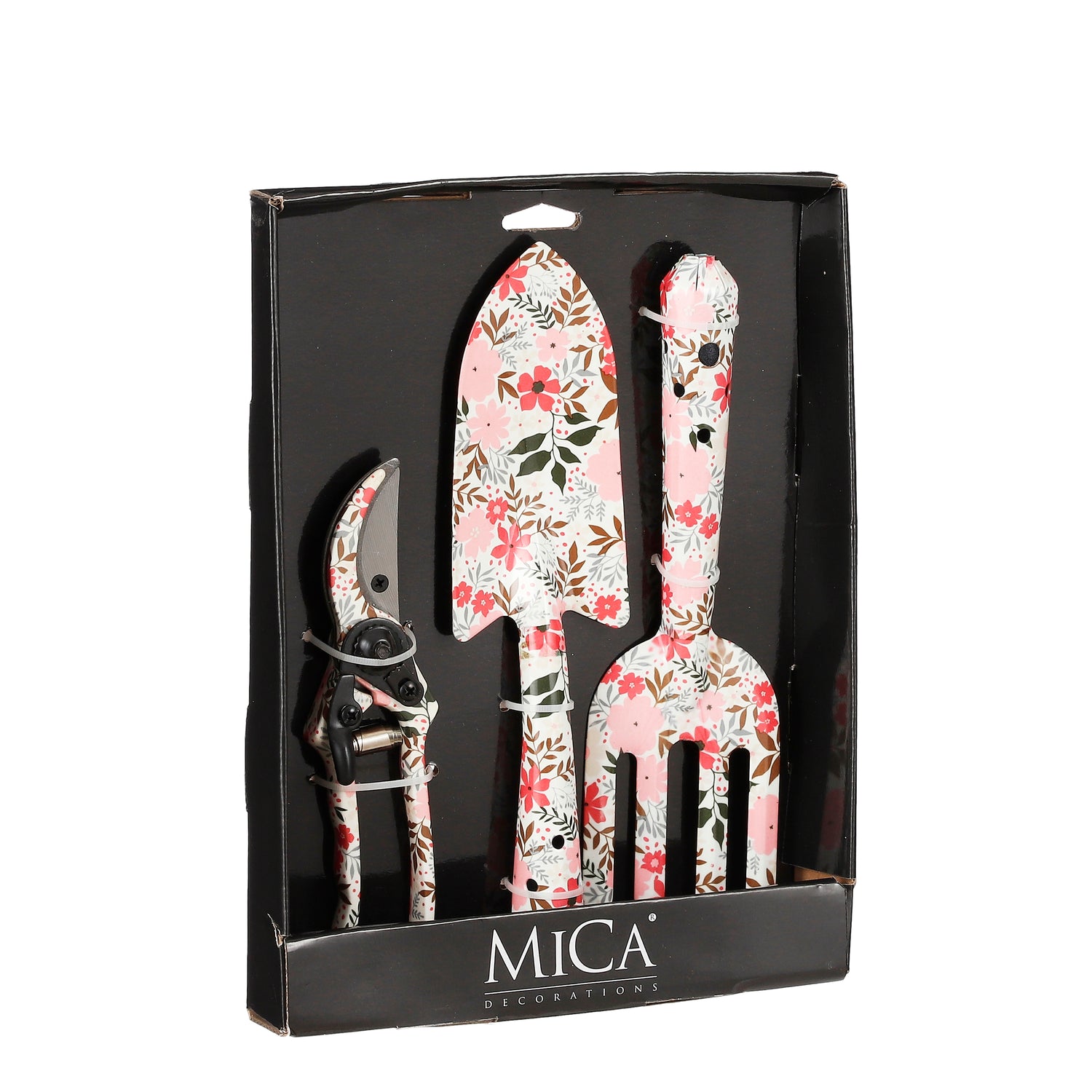 Mica Decorations Tuingereedschap 3-delig - Roze