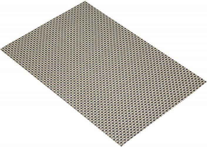 KitchenCraft - Set van 6 - Placemat Woven - Goud|Zwart, 30x45cm - Kitc