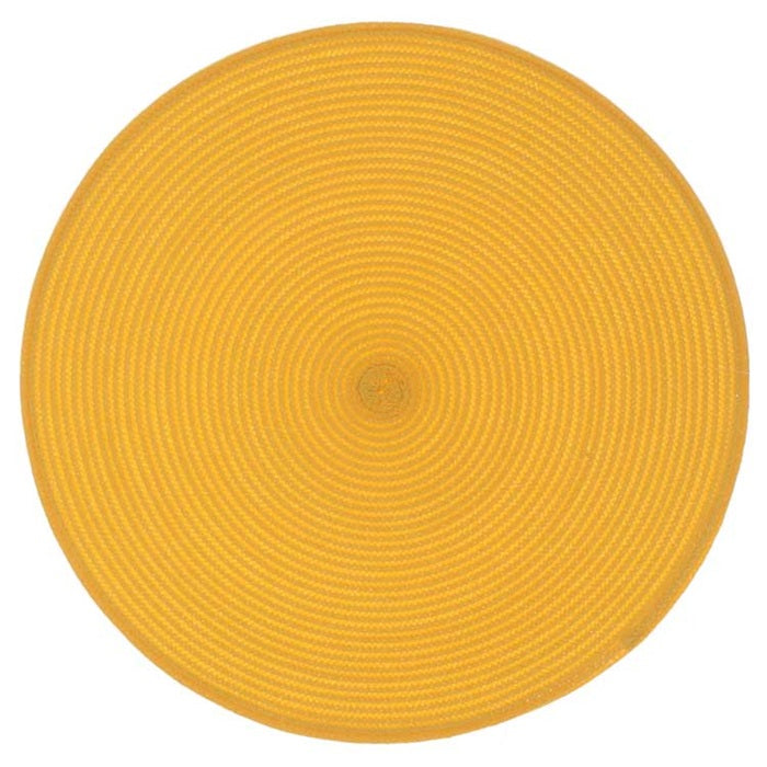 Unique Living - Placemat Daisy - Rond - Rotan - Geel|Oranje - Ø 38cm