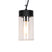 QAZQA Moderne hanglamp zwart met glas IP44 - Jarra