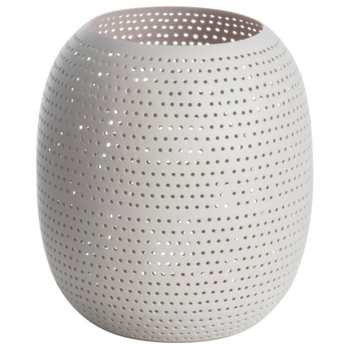 Gusta Lantaarn Met Gaatjes Ø12X15 cm Beige