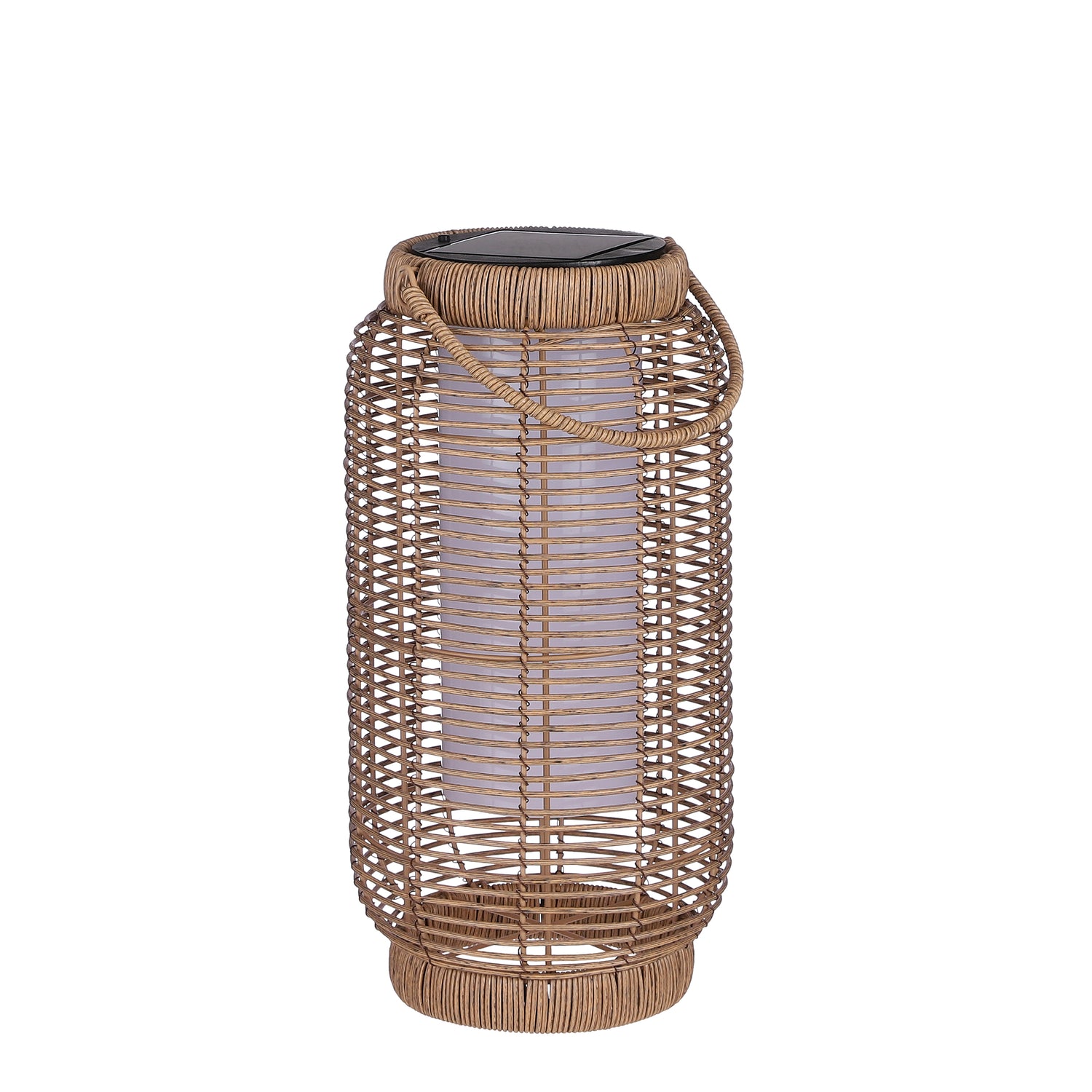 Mica Decorations Peak Lantaarn Solar - H36 x Ø18,5 cm - Bruin