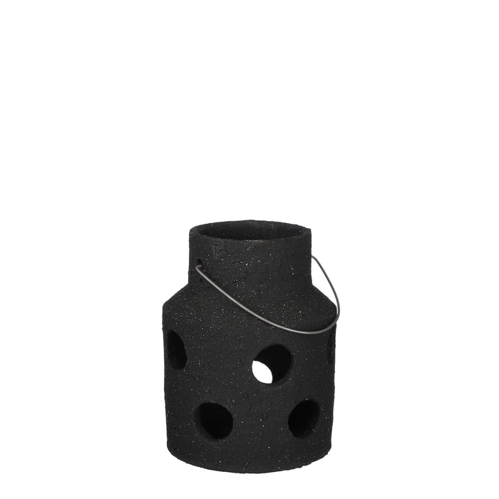 Mica Decorations Pietra Lantaarn - H25 x Ø19 cm - Antraciet