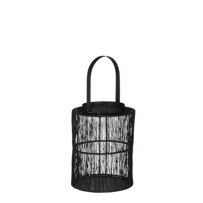 House of Seasons Yves Lantaarn - H19 x Ø15 cm - Zwart