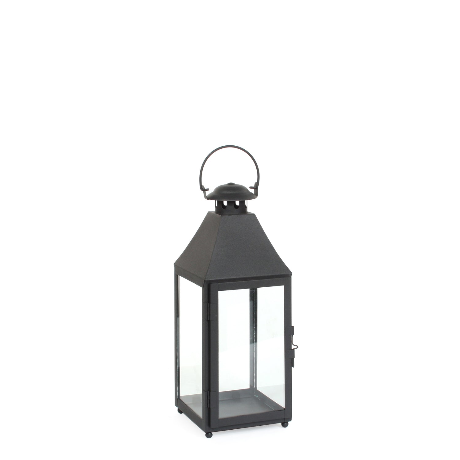 Mica Decorations Bilbao Lantaarn - L14 x B14 x H37 cm - Zwart