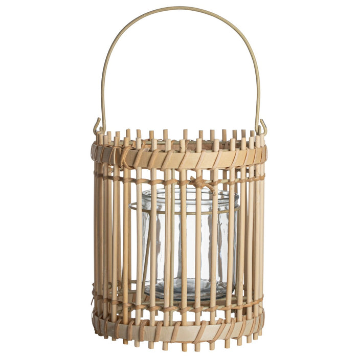 Gusta Lantaarn Bamboe Ø18x20 cm creme