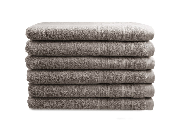 Gastendoekjes Luxor Hotel Deluxe - 6 stuks - 30x50 - zandgrijs