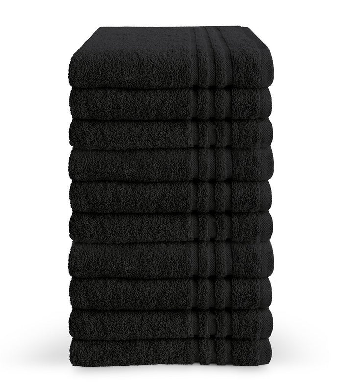 Byrklund - Baddoek Bath Basics - 10x 50x100 - Zwart