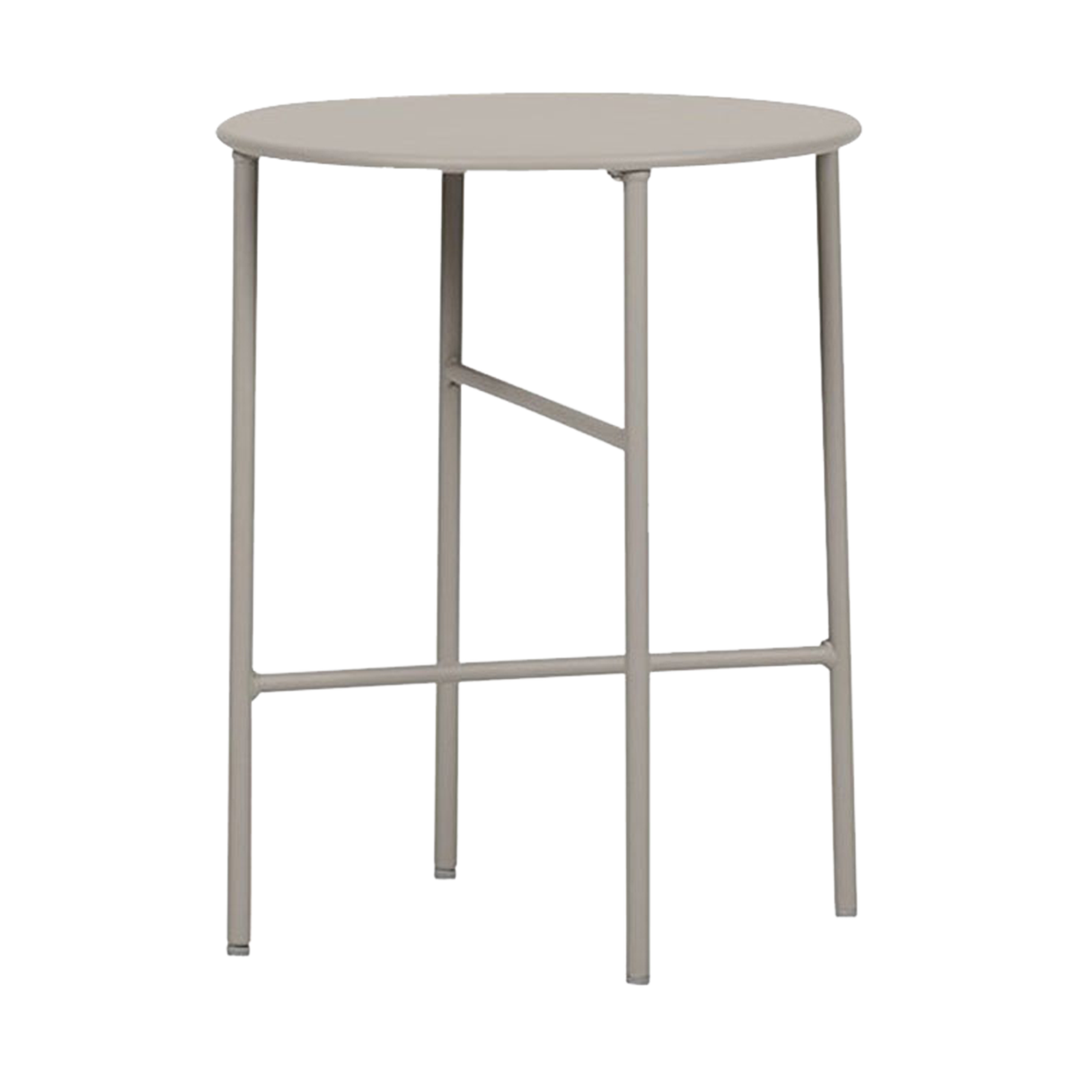 Lisomme Mila metalen tuin bijzettafel grijs - Ø 40 cm