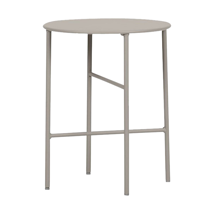 Lisomme Mila metalen tuin bijzettafel grijs - Ø 40 cm