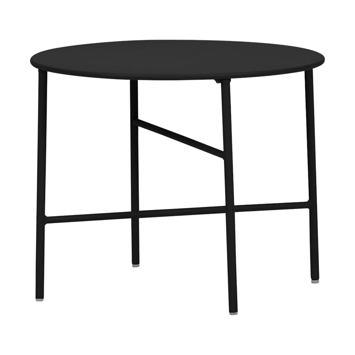 Lisomme Mila metalen tuin salontafel zwart - Ø 50 cm