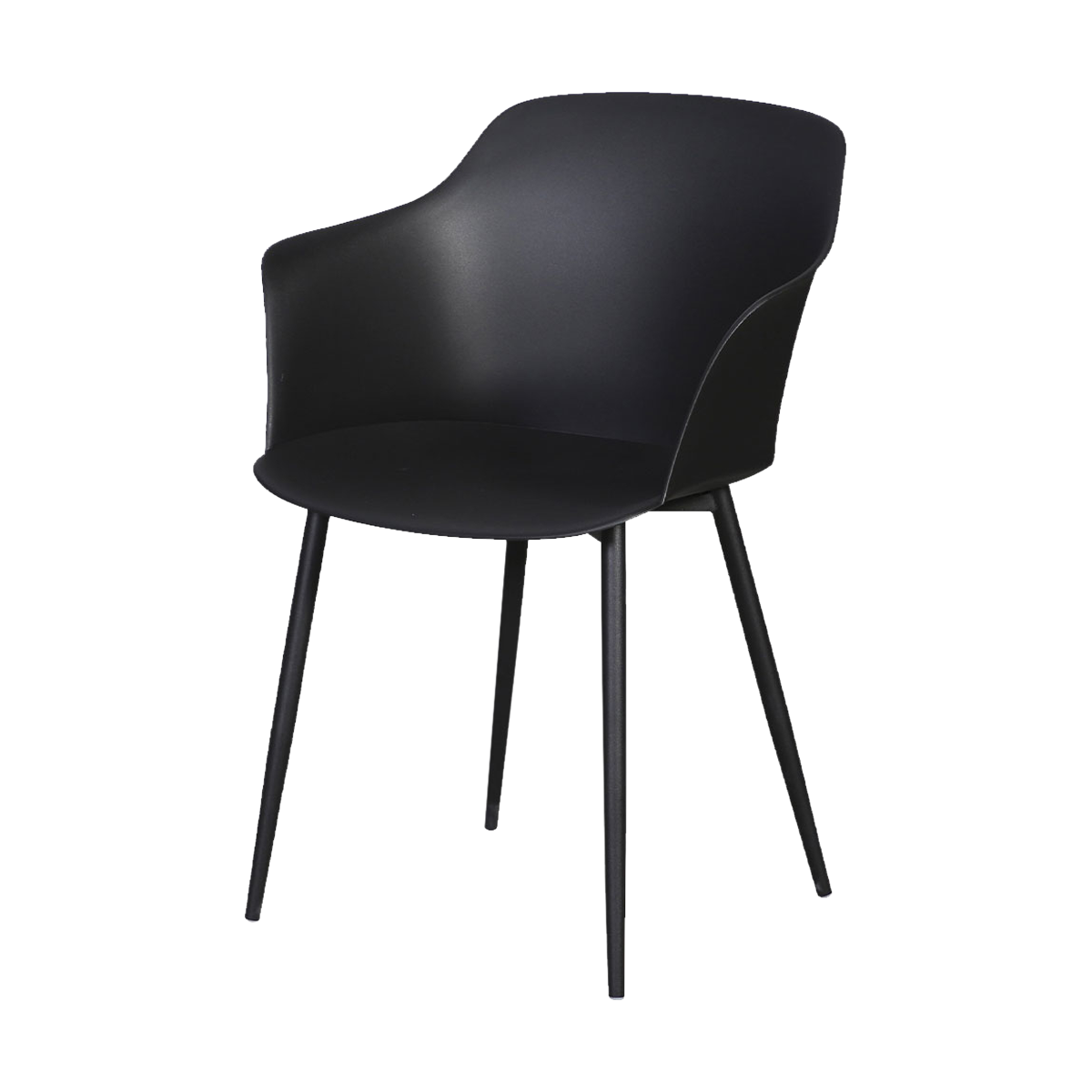 Lisomme Dian kunststof tuinstoel zwart