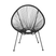 Lisomme Bo draad tuinstoel zwart