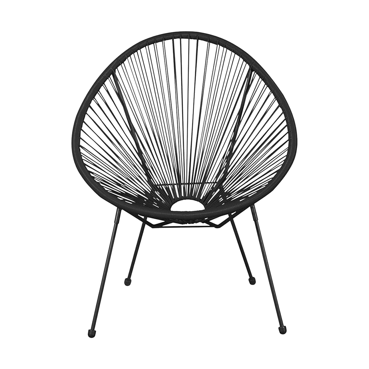 Lisomme Bo draad tuinstoel zwart