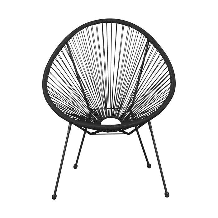 Lisomme Bo draad tuinstoel zwart